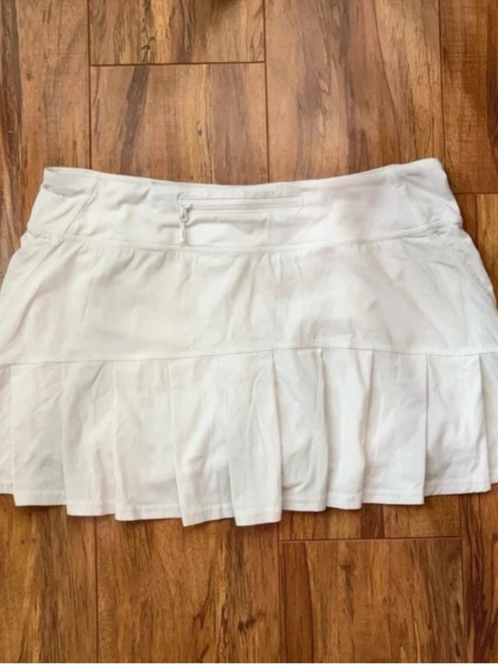 Lululemon vintage pace setter ruffle back skirt white Y2K mini athletic skirt
